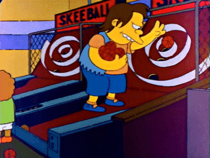 Simpsons skeeball